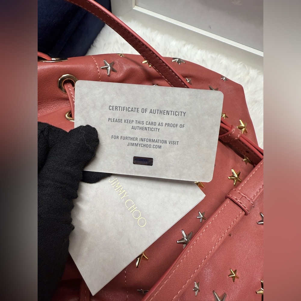 Jimmy Choo Pink Star-Embellished Bag - Picture 5 of 12